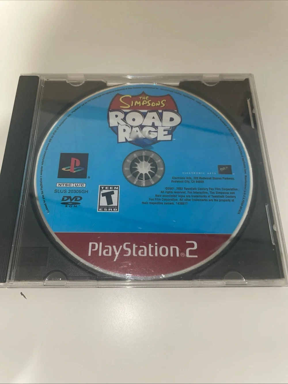 THE SIMPSON'S ROAD RAGE PLAYSTATION 2 PS2 PLAY STATION GAME Disc Only